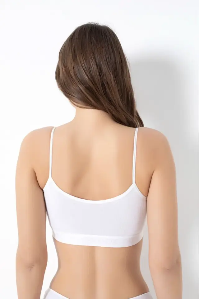 Bambu Nefes Alabilen Çıkarılabilir Pedli İnce Askılı Büstiyer