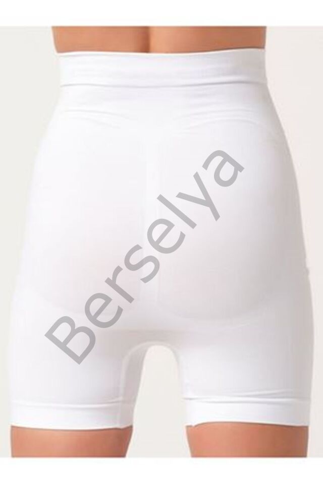 Beyaz Kadın Kalça Kaldırıcı Dikişsiz Korse - 760