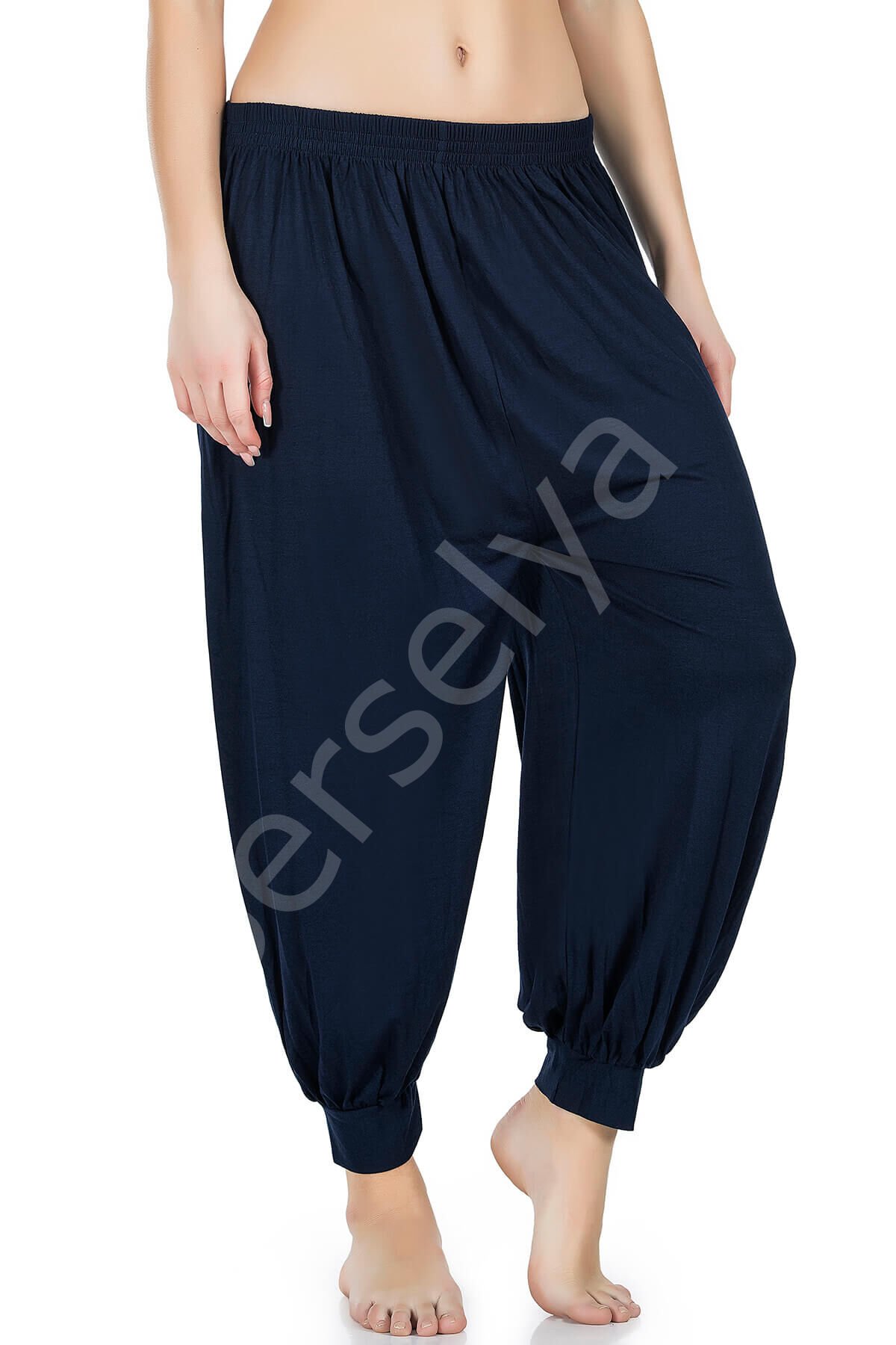 Lacivert Manşetli Şalvar 0527-lcvrt