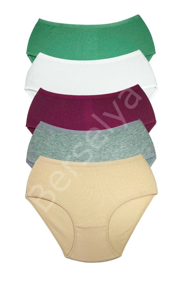 5 Adet Kadın Yüksek Bel Ribana Bato Külot S045