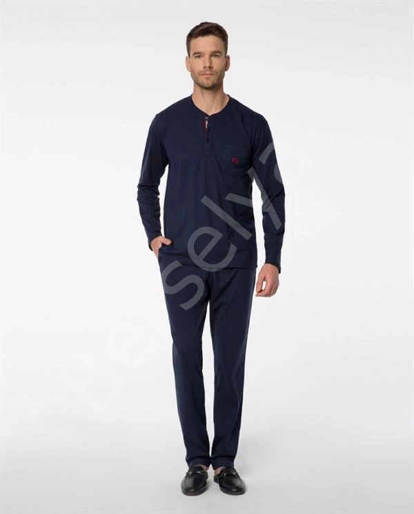 Pijalux Uzun Kollu  Erkek  Pijaması 2053