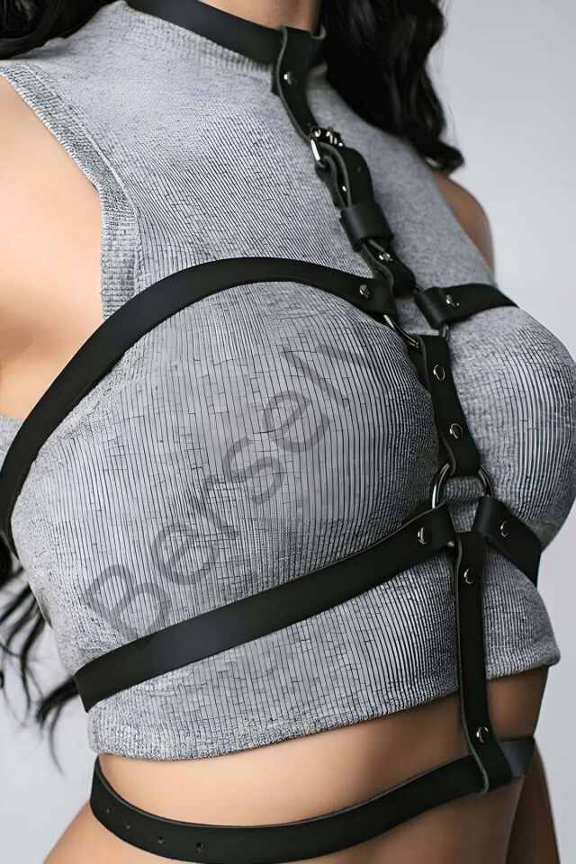 Boyundan Bağlı 3 Sıralı Şık Harness - Brf55