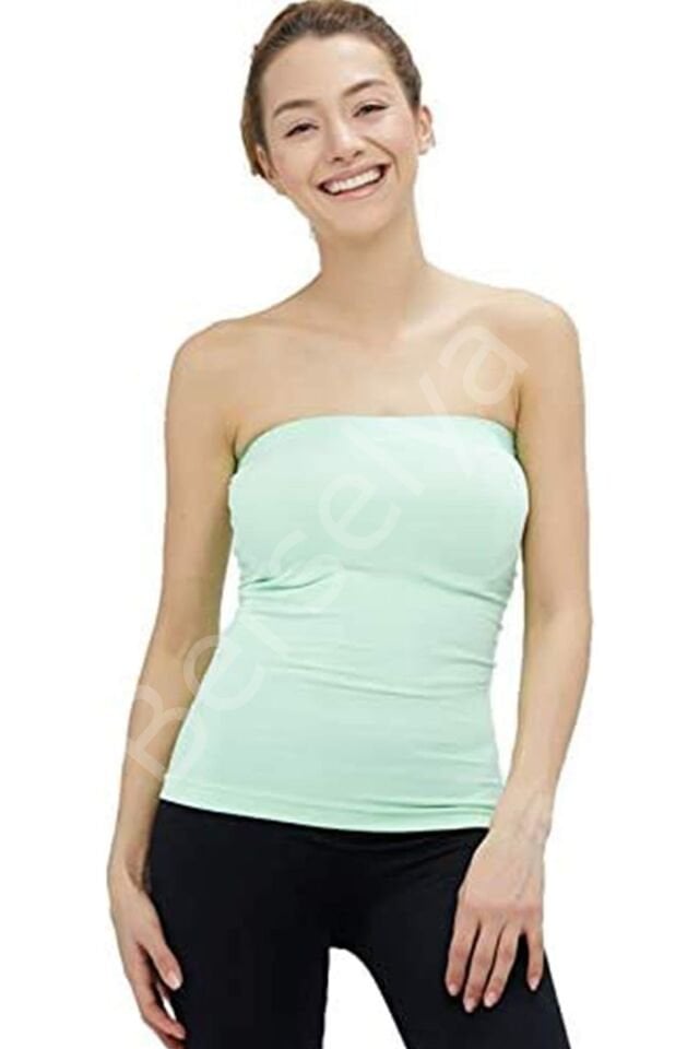 Elite Life Kadın Dikişsiz Askısız Kadın Beyaz Atlet 852