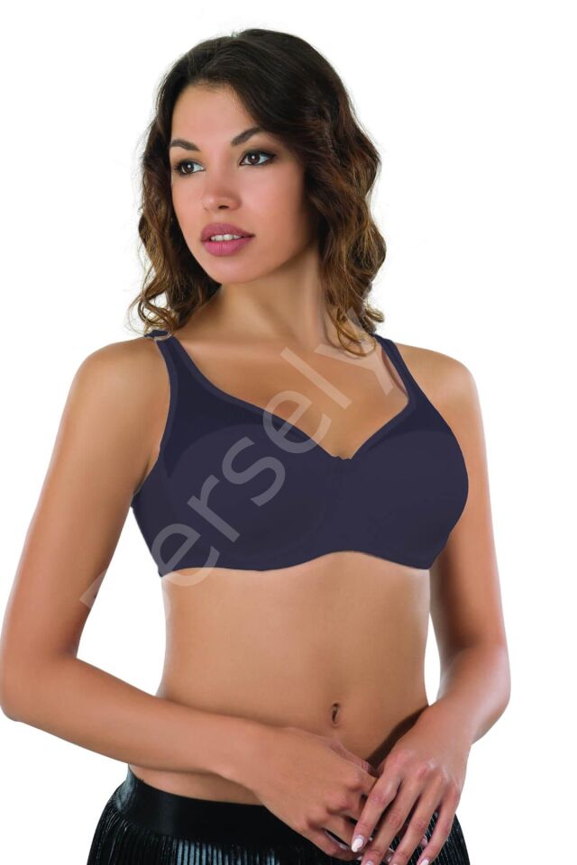 Lacivert  Mı Emay 167c Pedli Tül Toparlayıcı Sütyen