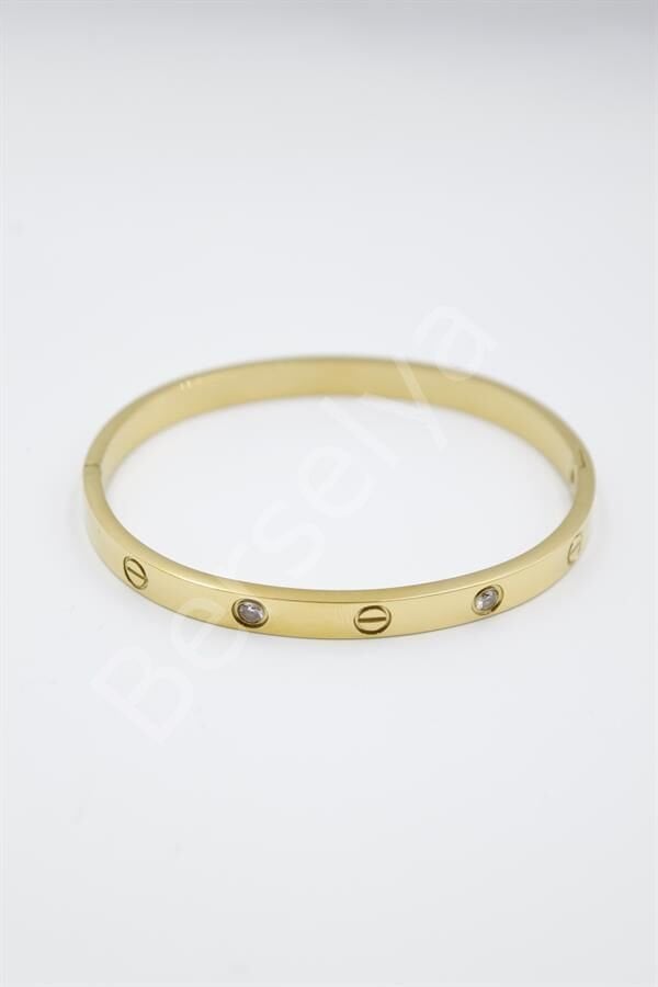 CRT Model Taşlı Bilezik - Altın