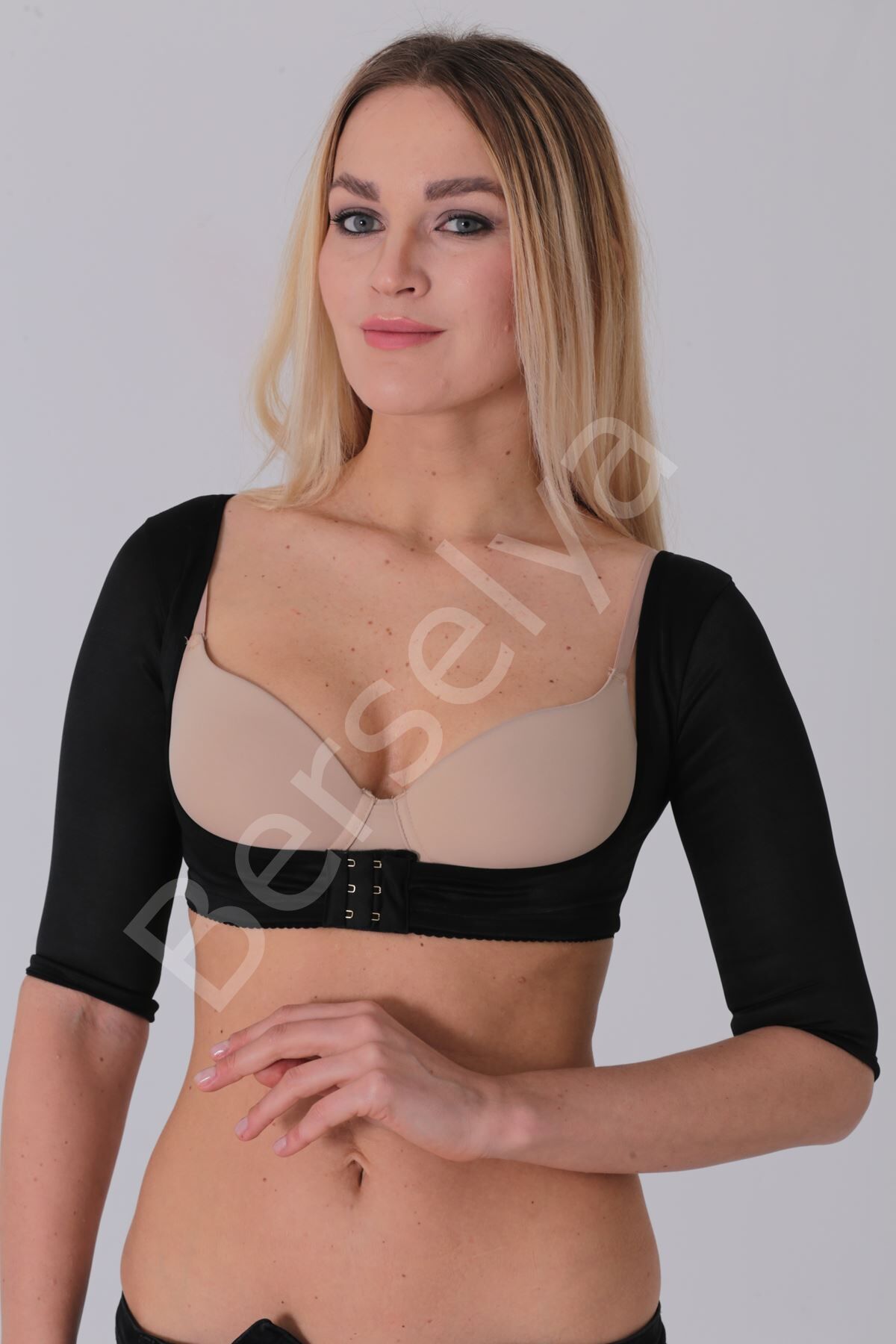 Siyah Kadın Kol Ve Sırt Toparlayıcı Korse - 796