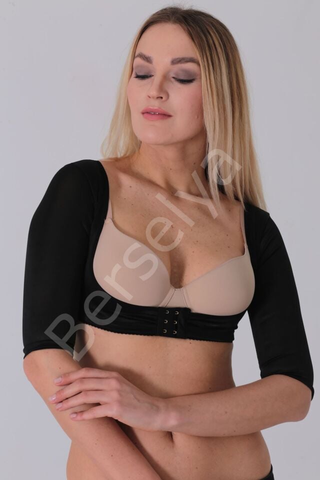 Siyah Kadın Kol Ve Sırt Toparlayıcı Korse - 796