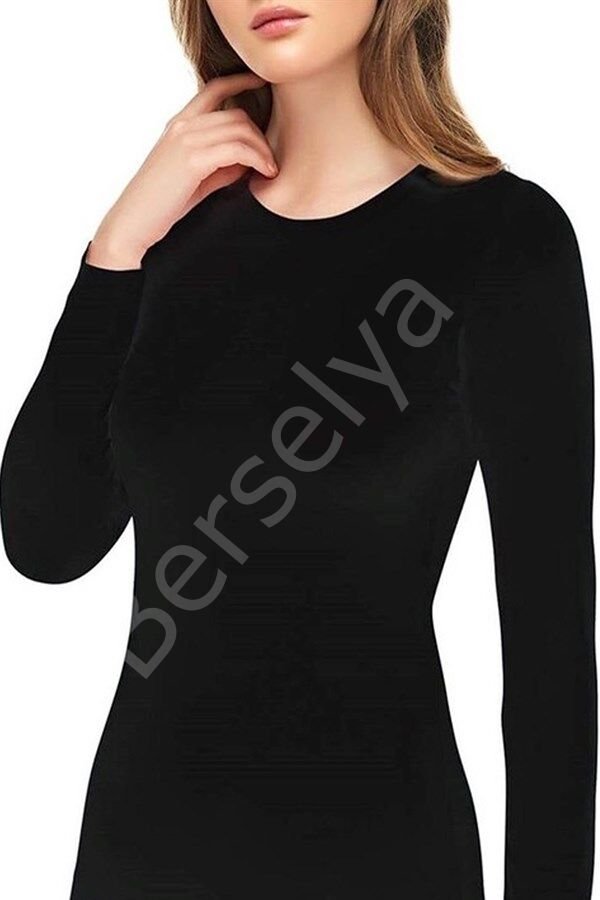 Kadın Modal Uzun Kollu Atlet 1074