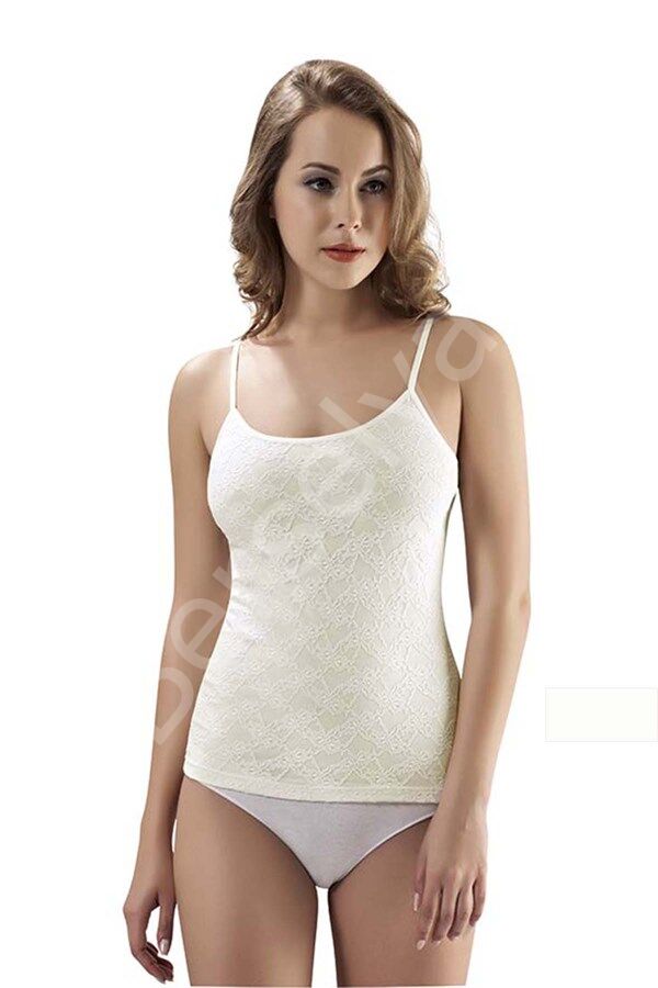 Kadın Dantelli İp Askılı Atlet 1030