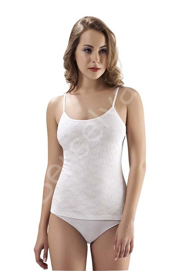 Kadın Dantelli İp Askılı Atlet 1030