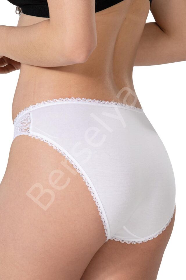Beyaz Mı Emay 1444 Modal Cotton Dantelli Külot