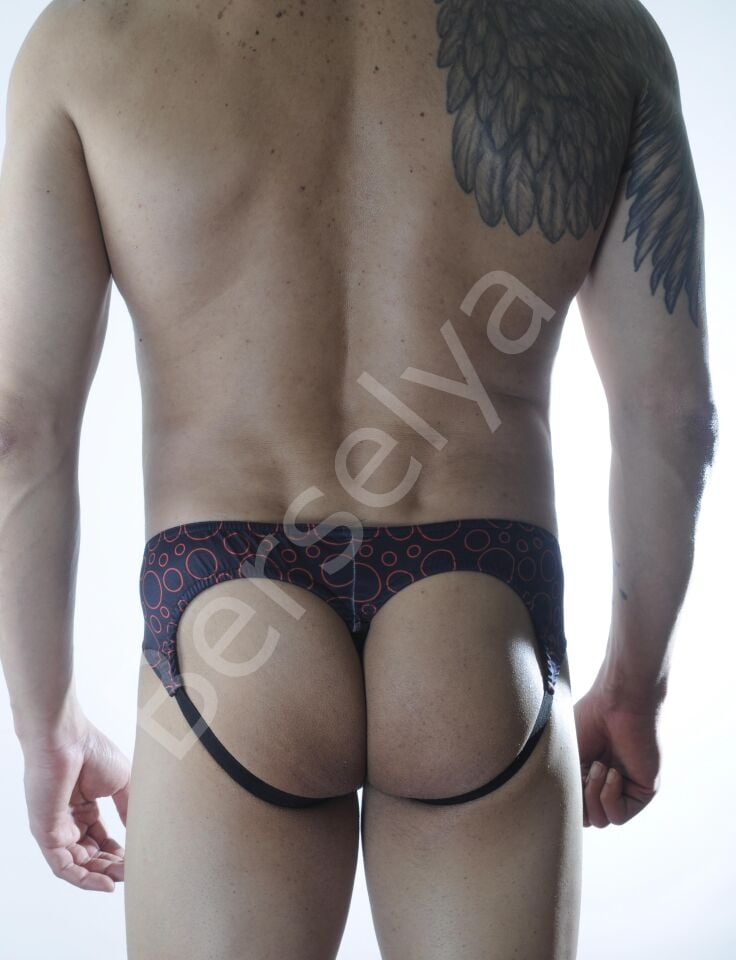 Erkek Daire Desenli Fantezi Jockstrap