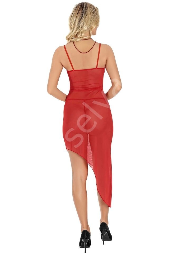 Kırmızı Uzun Gecelik 1826