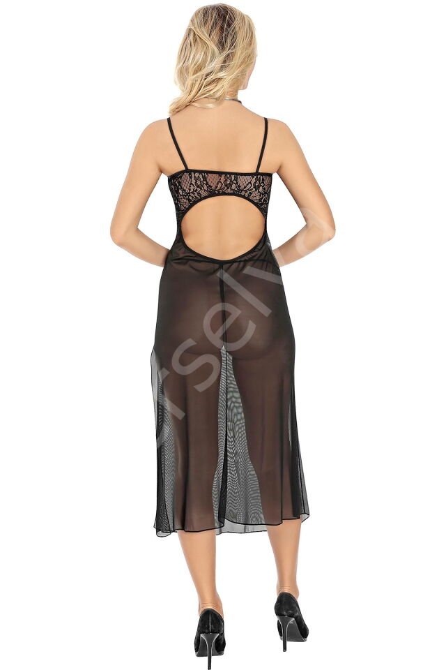 Sırt Dekolteli Uzun Gecelik 1825