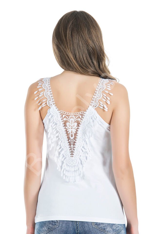 Dekolte Güpürlü Kadın Atlet 178