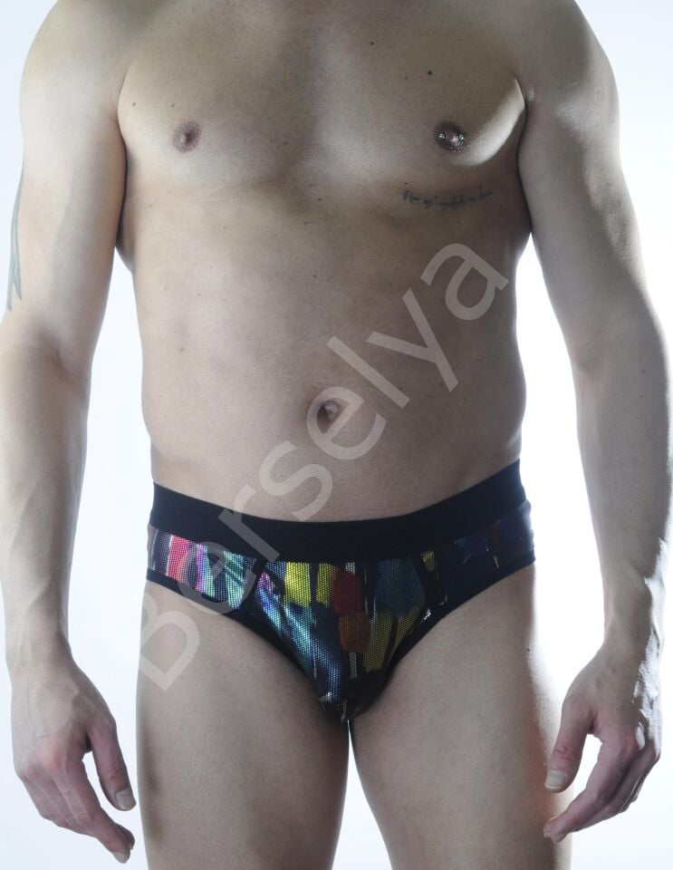 Erkek Fantezi Renkli Jockstrap İç Giyim