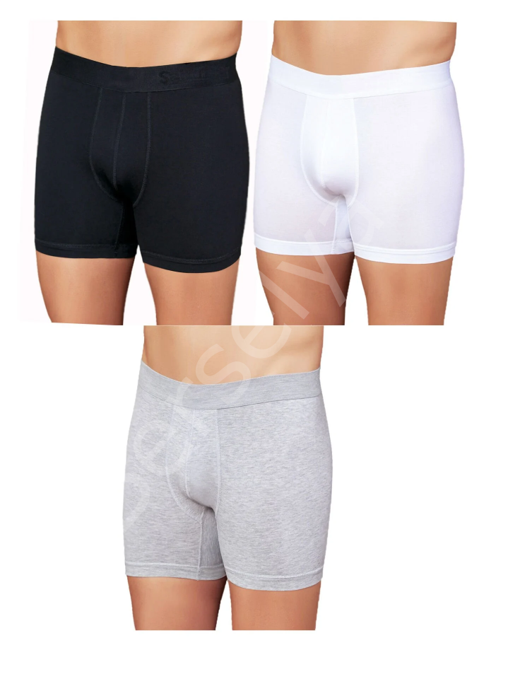 Huma One Erkek  Lycralı Düz Boxer 2170