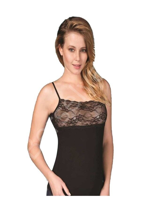 Berrak Kadın Dantelli İp Askılı Atlet 2046