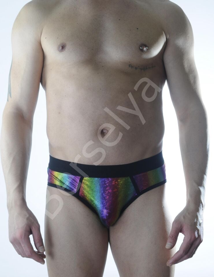 Erkek Fantezi Renkli Jockstrap