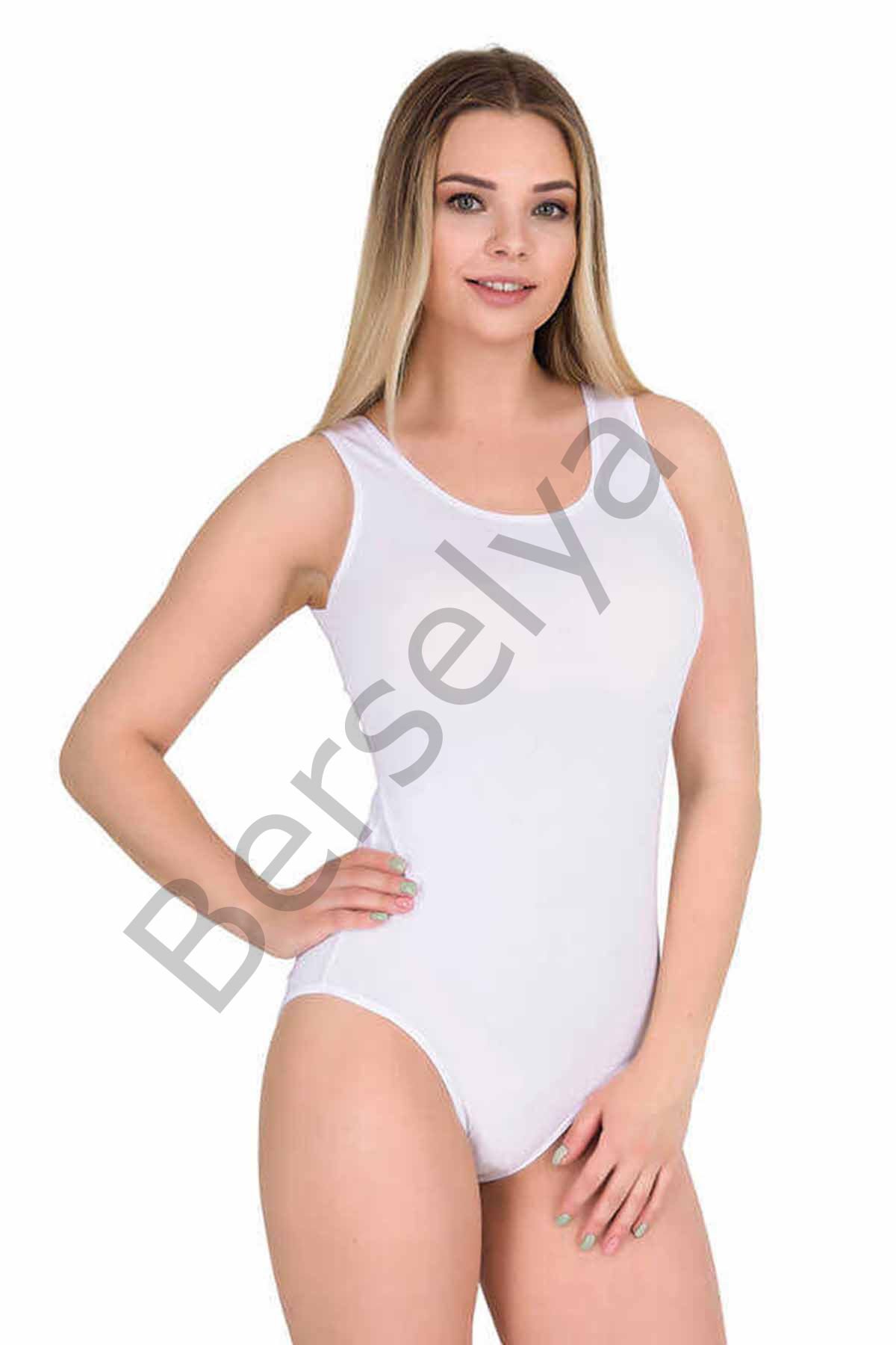 Kadın Çıtçıtlı Badi Geniş Askı Kancalı Atlet 2083B