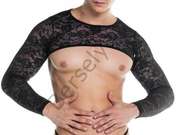 Erkek  Fantezi Dantel Crop