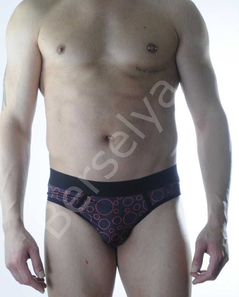 Erkek Fantezi Daire Desenli Jockstrap