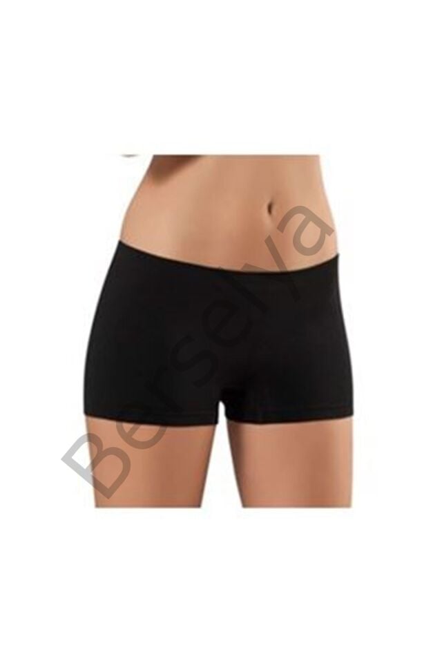 Siyah Dikişsiz Kadın Boxer Korse - 700