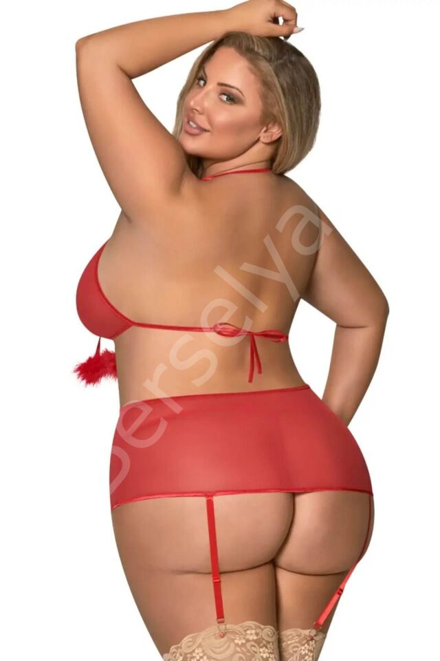 Önü Açık Zincirli Fantezi Babydoll 51202bt