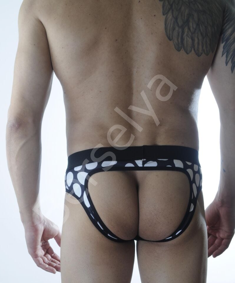 Erkek Fantezi Desenli Jockstrap İç Giyim