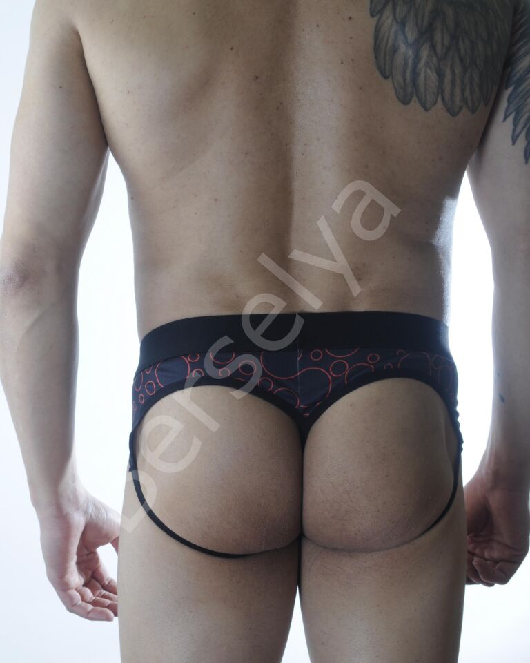 Erkek Daire Desenli Fantezi Jockstrap
