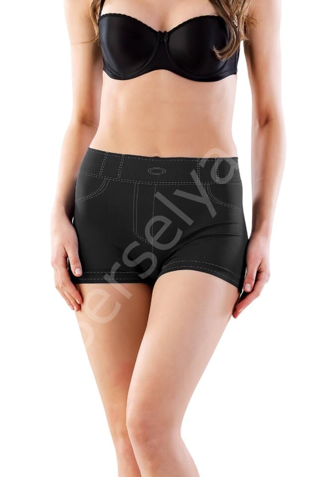 Siyah Mı Emay 3802 Soft Kot Boxer