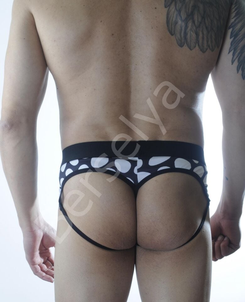 Erkek Desenli Fantezi Jockstrap İç Giyim