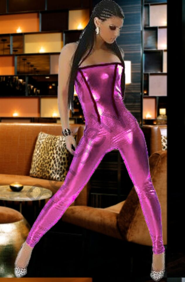 Br031049 Fantazi Parlak Lame  Tulum Tayt