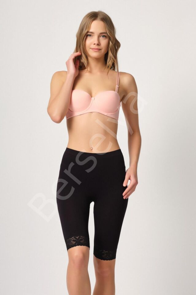 Siyah Mı Emay 3004 Soft Uzun Paça Dantel Boxer