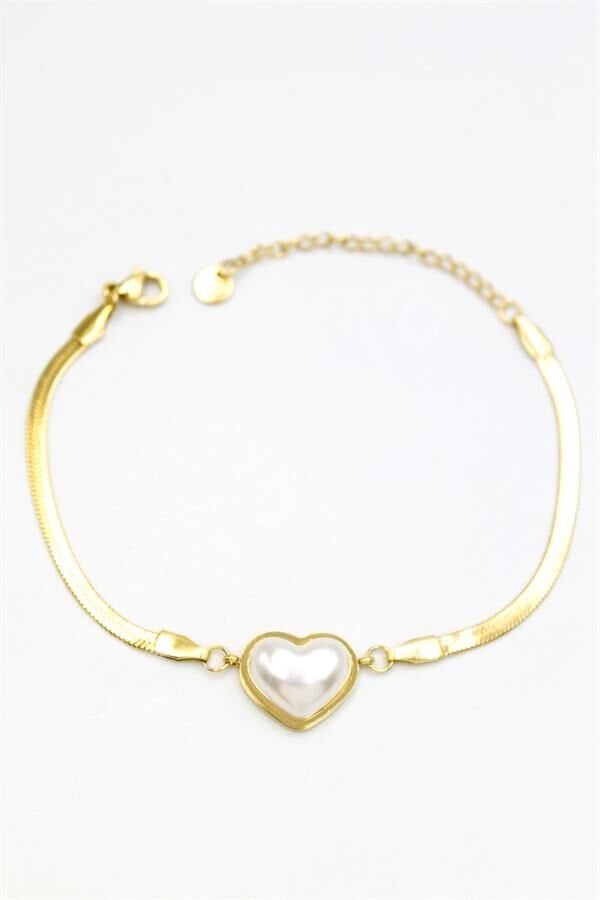Kalp Bileklik - Altın