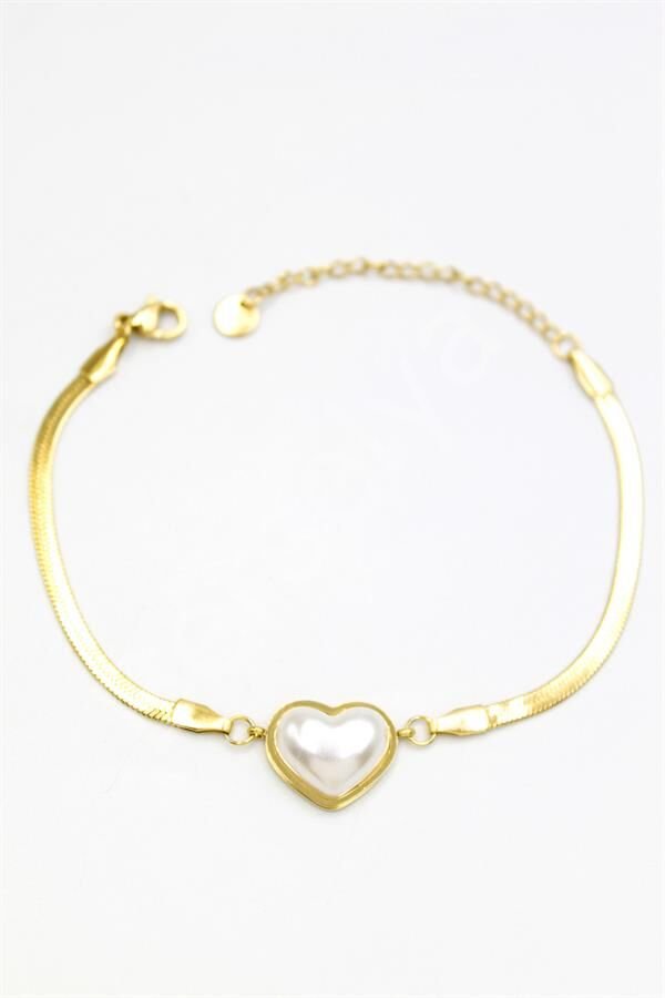 Kalp Bileklik - Altın