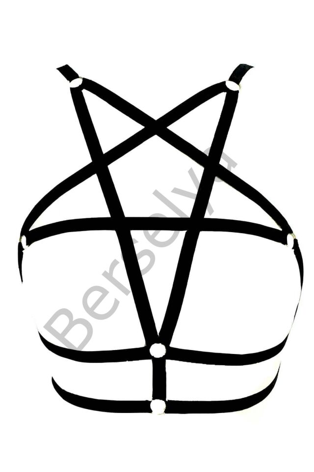 Seksi Göğüs Kafesli Harness