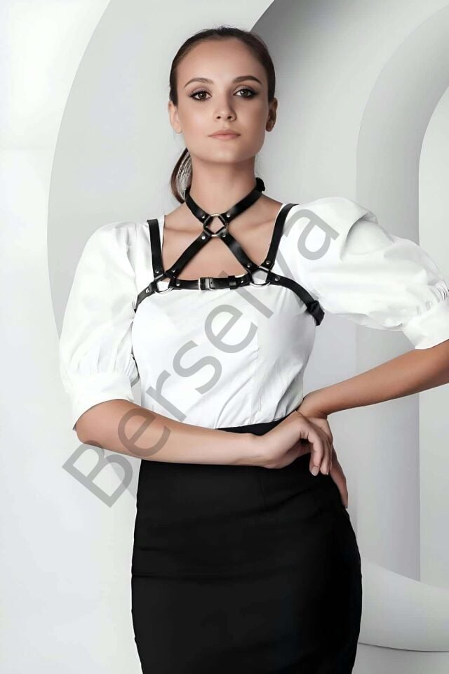 Şık Crop Yaka Harness, Giysi Üzeri Tamamlayıcı Yaka Aksesuar - Brf1290