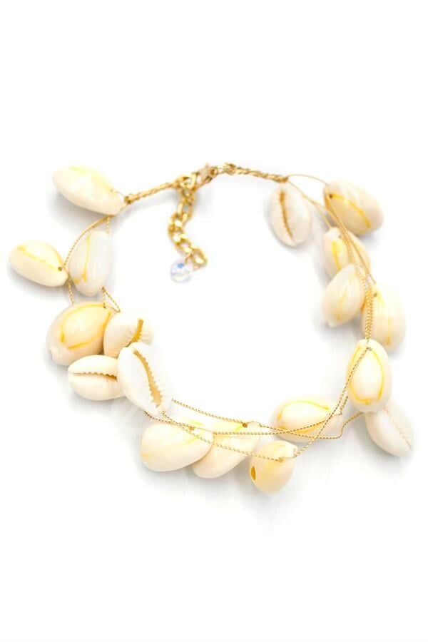 Deniz Kabuğu Halhal - Beyaz