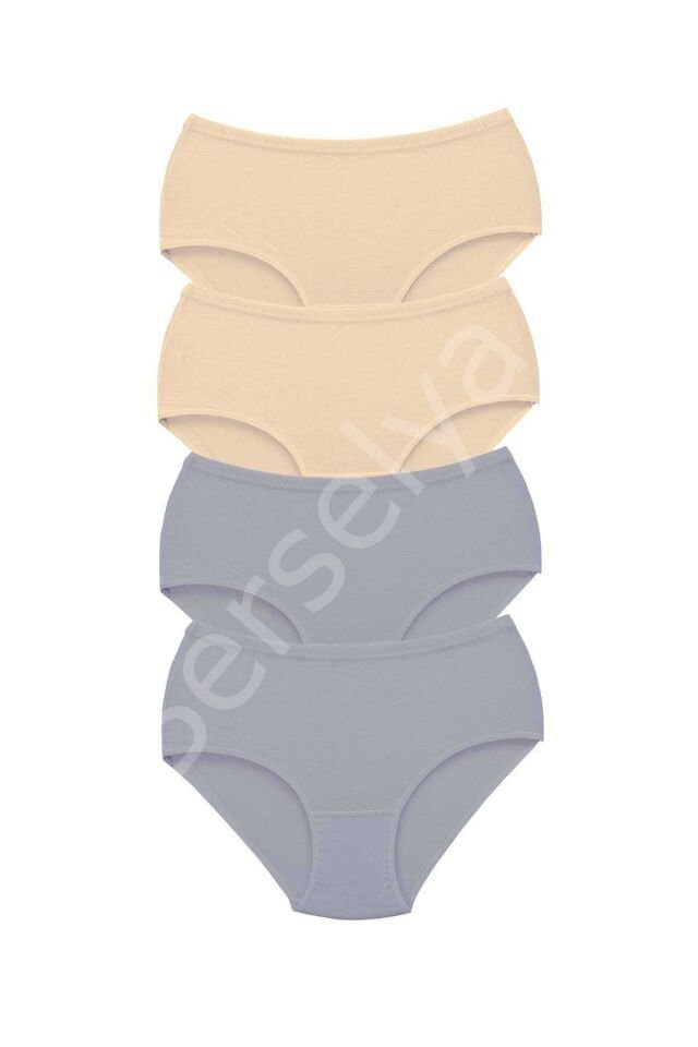 4 Adet Tutku Kadın Yüksek Bel Bato Kalın Lastik Külot S8