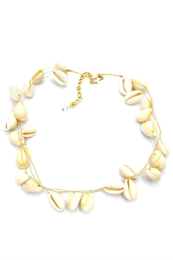 Deniz Kabuğu Kolye - Beyaz