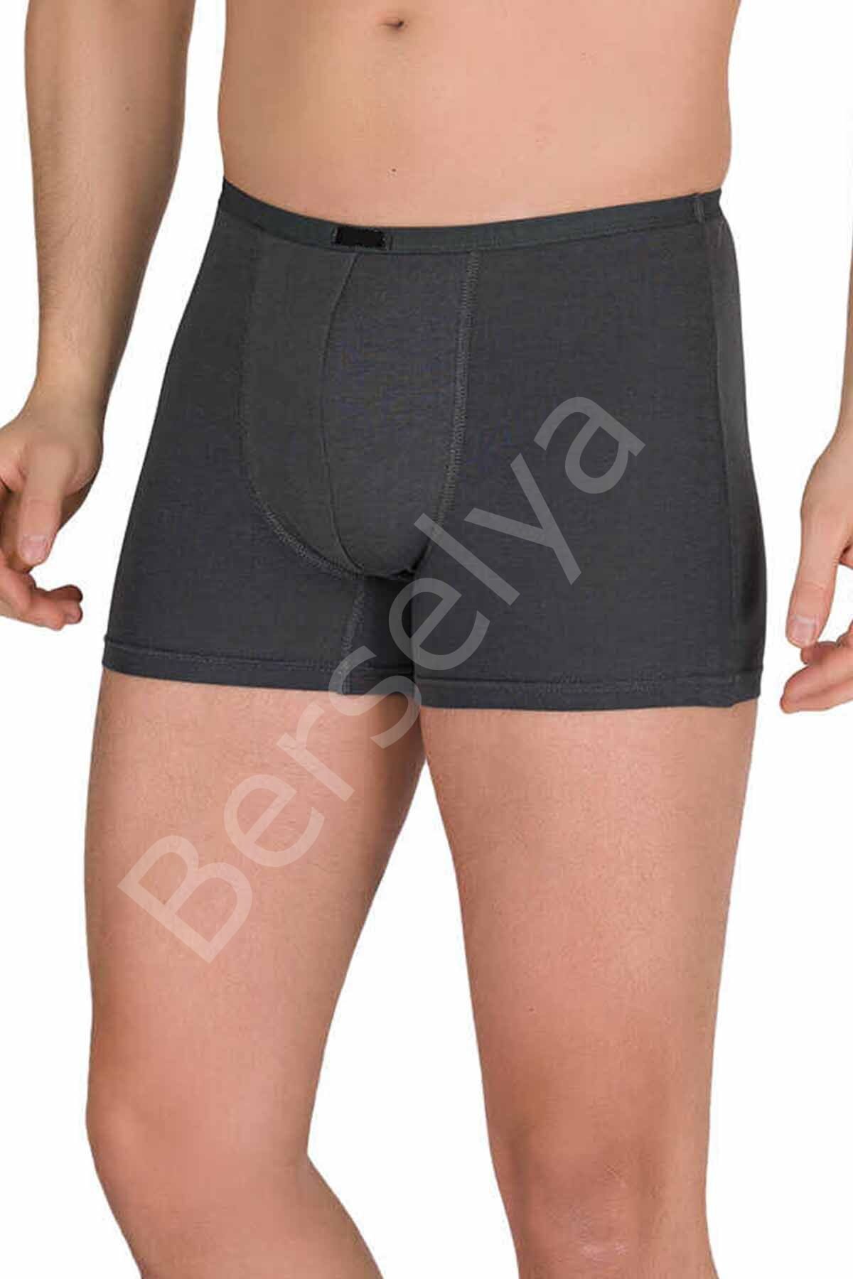 Erkek Modal Boxer Short Füme 4488B M