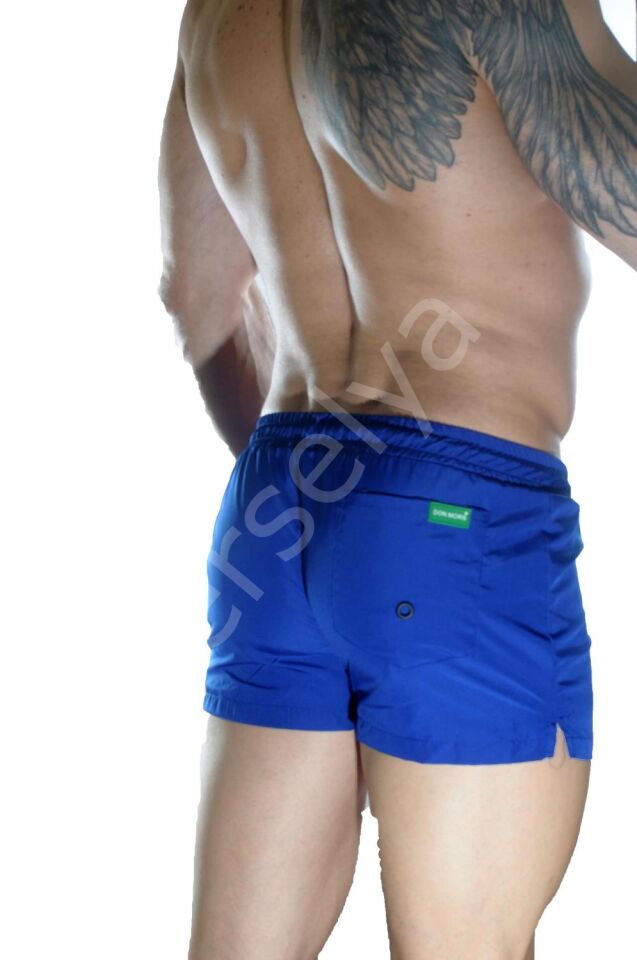 Erkek Mavi Mini Mayo Short