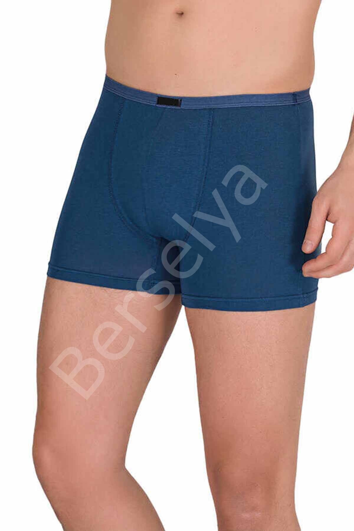 Erkek Modal Boxer Short İndigo 4488B L