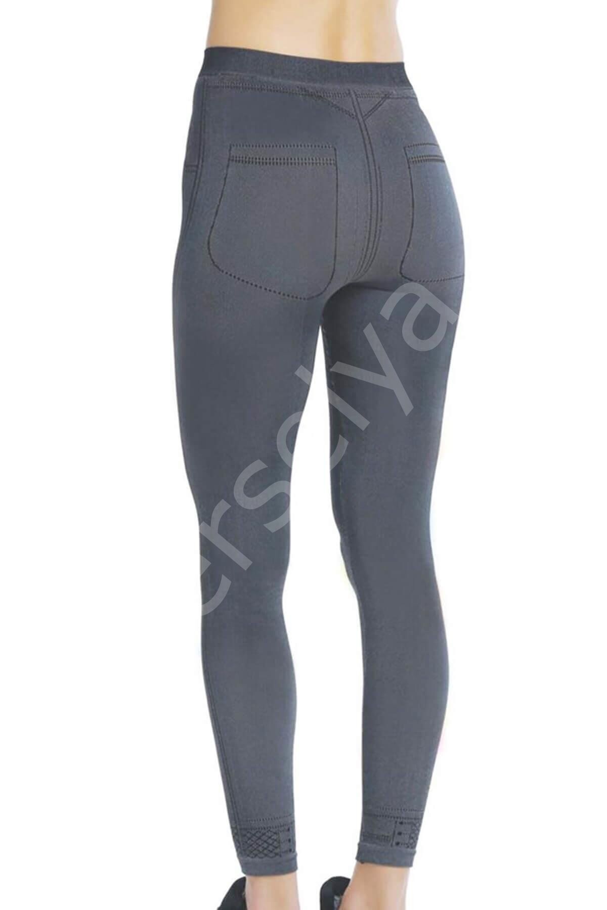 Gri Mı 3825 Bayan Sporcu Tayt