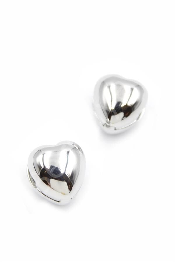 Kalp Küpe - Gümüş