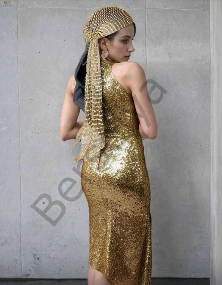 Taşlı Kafa Aksesuarı Kristal Bandana