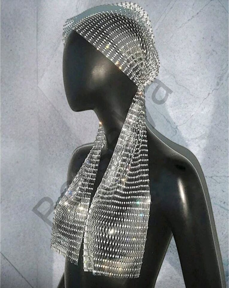 Taşlı Kafa Aksesuarı Kristal Bandana