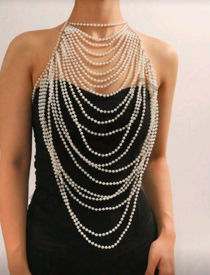 İncili Seksi Vücut Aksesuarı , Şık Bustiyer