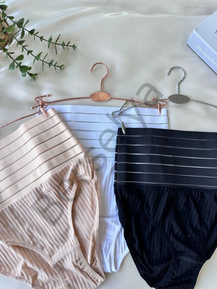 Kadın  Ten Rengi Korse Külot Takımı